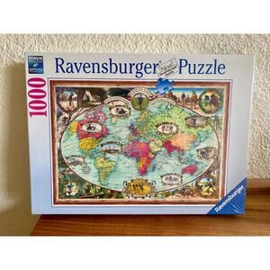 NEW Ravensburger 16995 Bicycle Ride Around The World 1000 Pc Puzzle Sealed